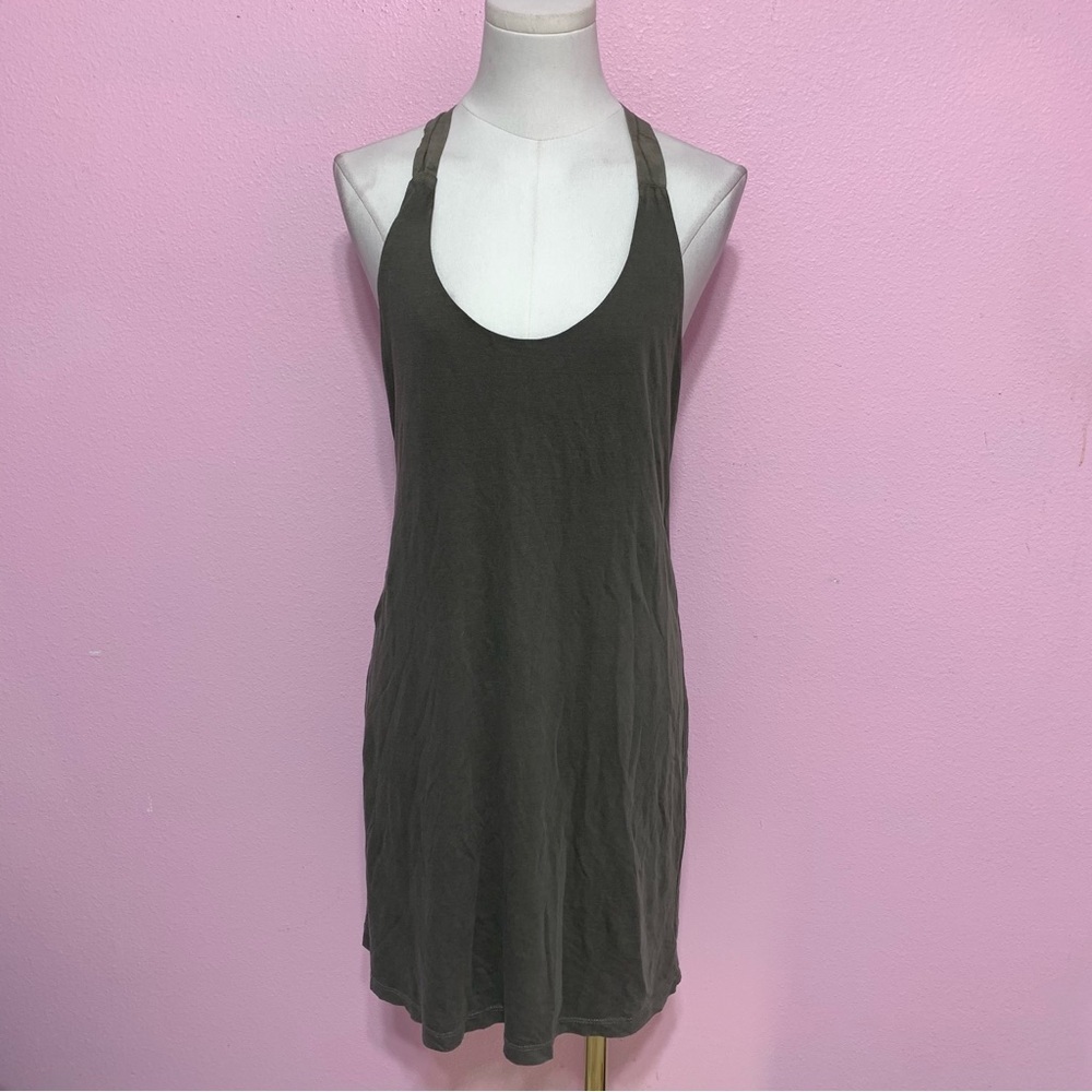 Standard James Perse Taupe/Gray Sleeveless Dress 1